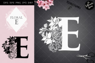 E - Floral Letter Design: Versatile Botanical Typography for Creative Projects