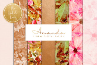 Floral Backgrounds Paper - Amanda: Digital Design Assets