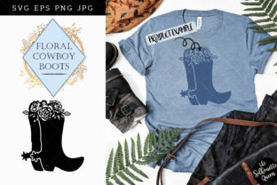 Floral Cowboy Boots Silhouette Vector: Strategic Asset for Creative and Commercial Projects