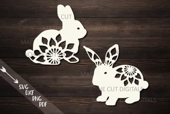 Floral Easter Bunnies Paper Laser Cut: Versatile Designs for Every Creator