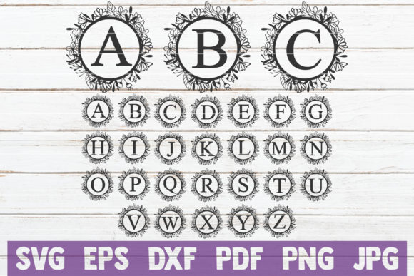 Floral Monogram Alphabet Bundle: Creative Uses