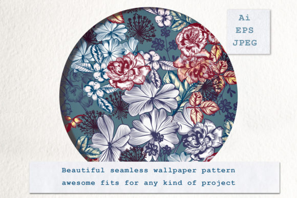 Floral Mood Seamless Vector Pattern 5: Elegant Design