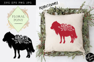Floral Pony Silhouette Vector: A Versatile Design Resource for Creative Projects