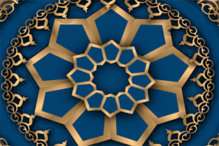 Pattern Arabesque Blue Background: Integrating Traditional Design into Modern Workflows